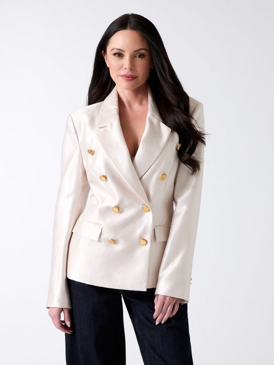 Eco Milla Double-Breasted Blazer - Guess