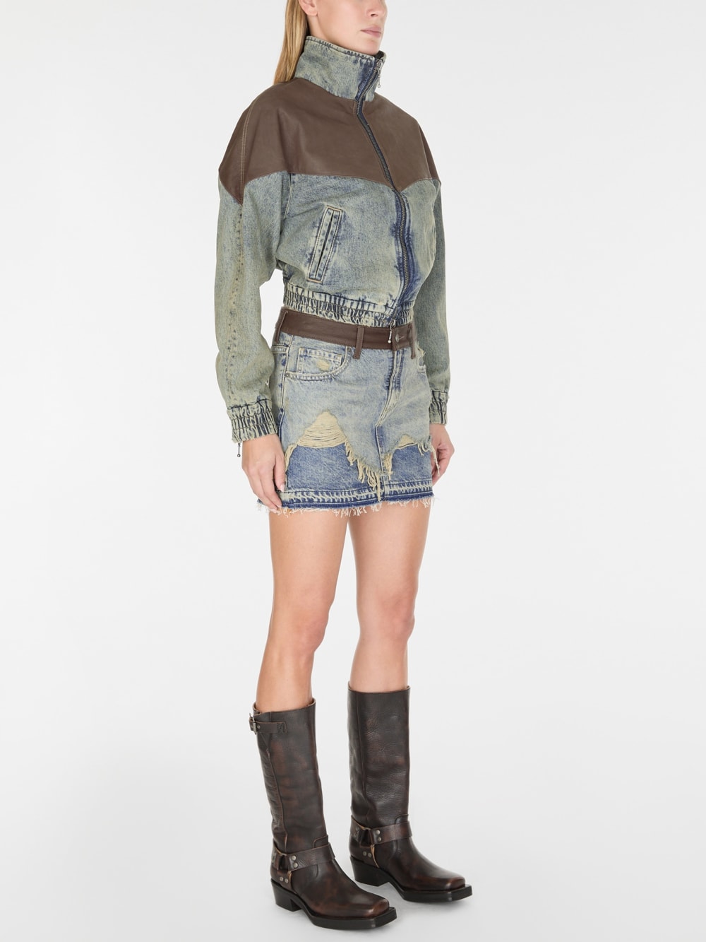 zip denim jacket - Guess