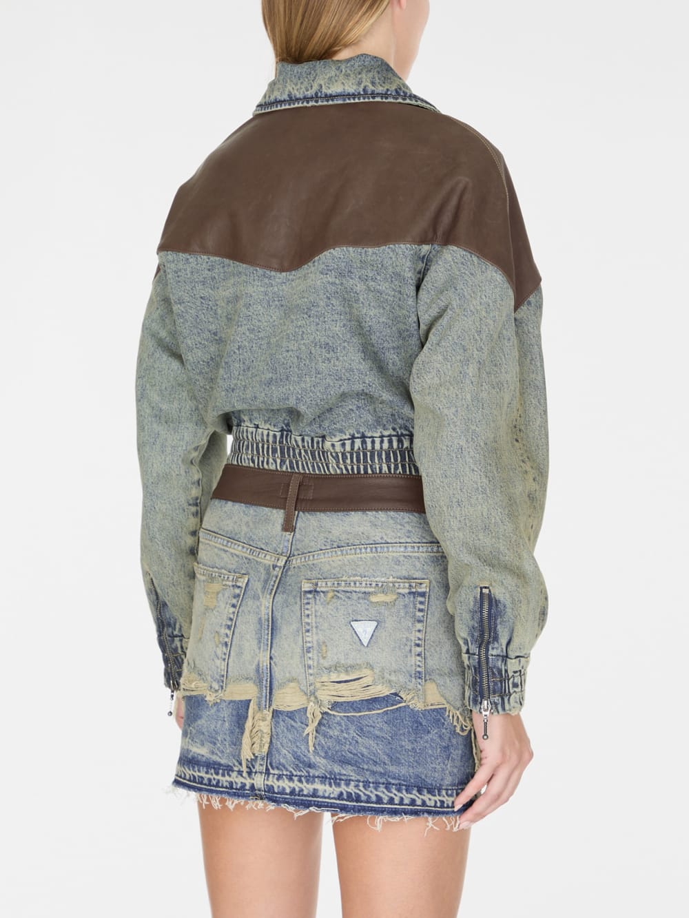 zip denim jacket - Guess