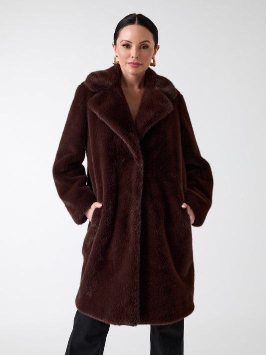 Bianca Faux-Fur Coat - Guess