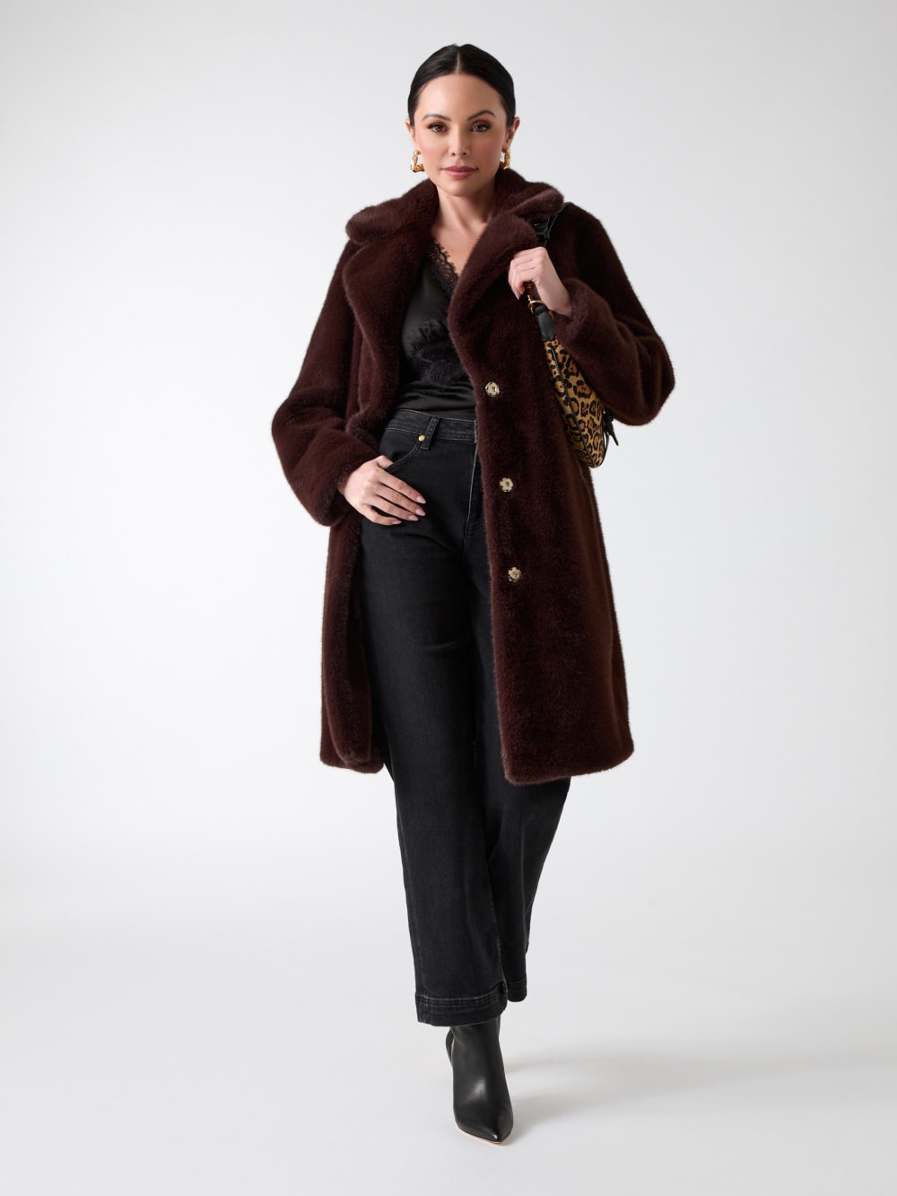 Bianca Faux-Fur Coat - Guess