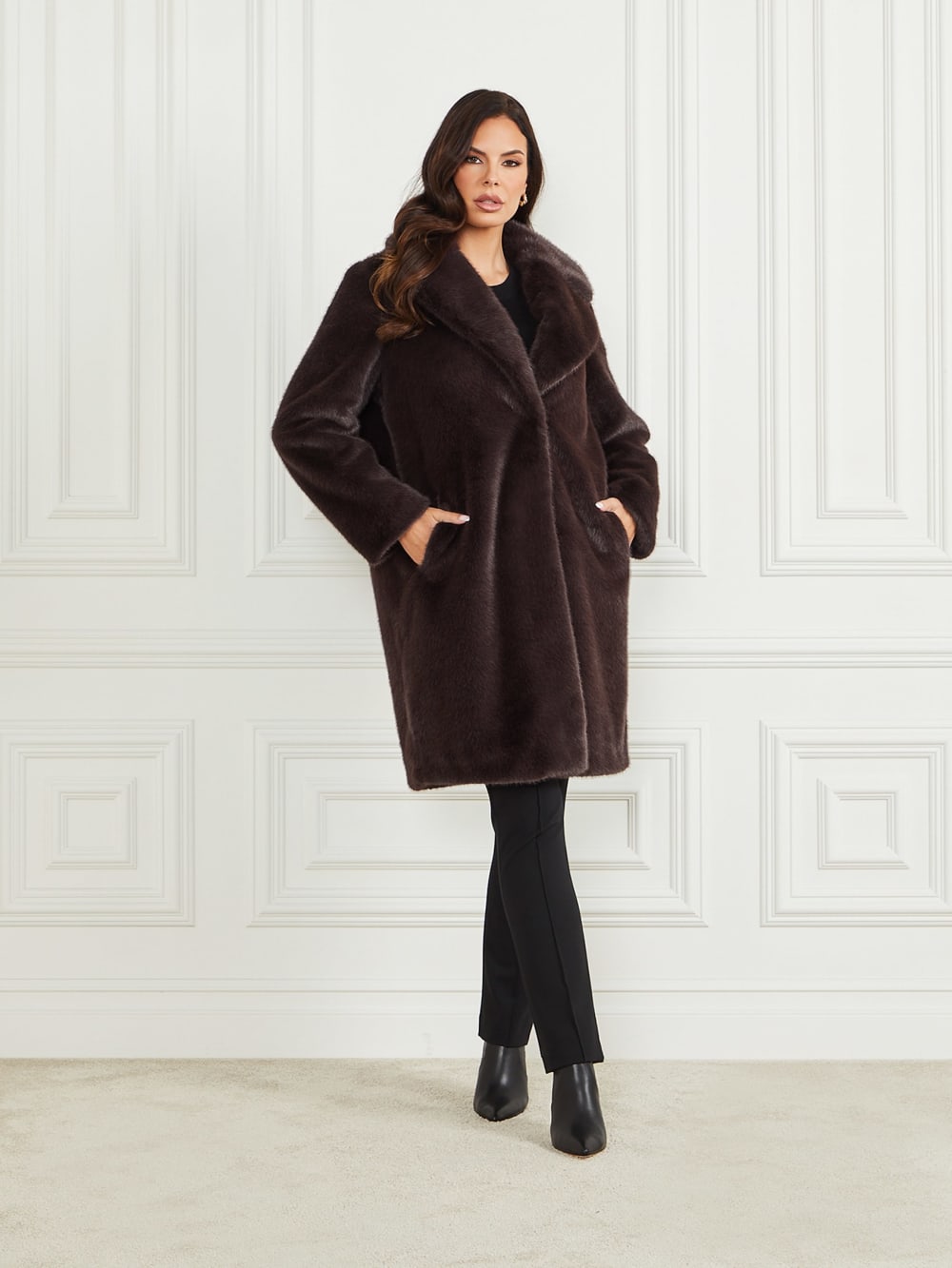 Bianca Faux-Fur Coat - Guess