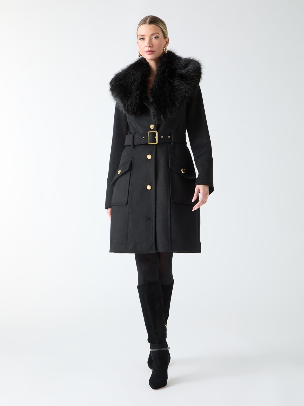 New Wool-Blend Alice Coat - Guess