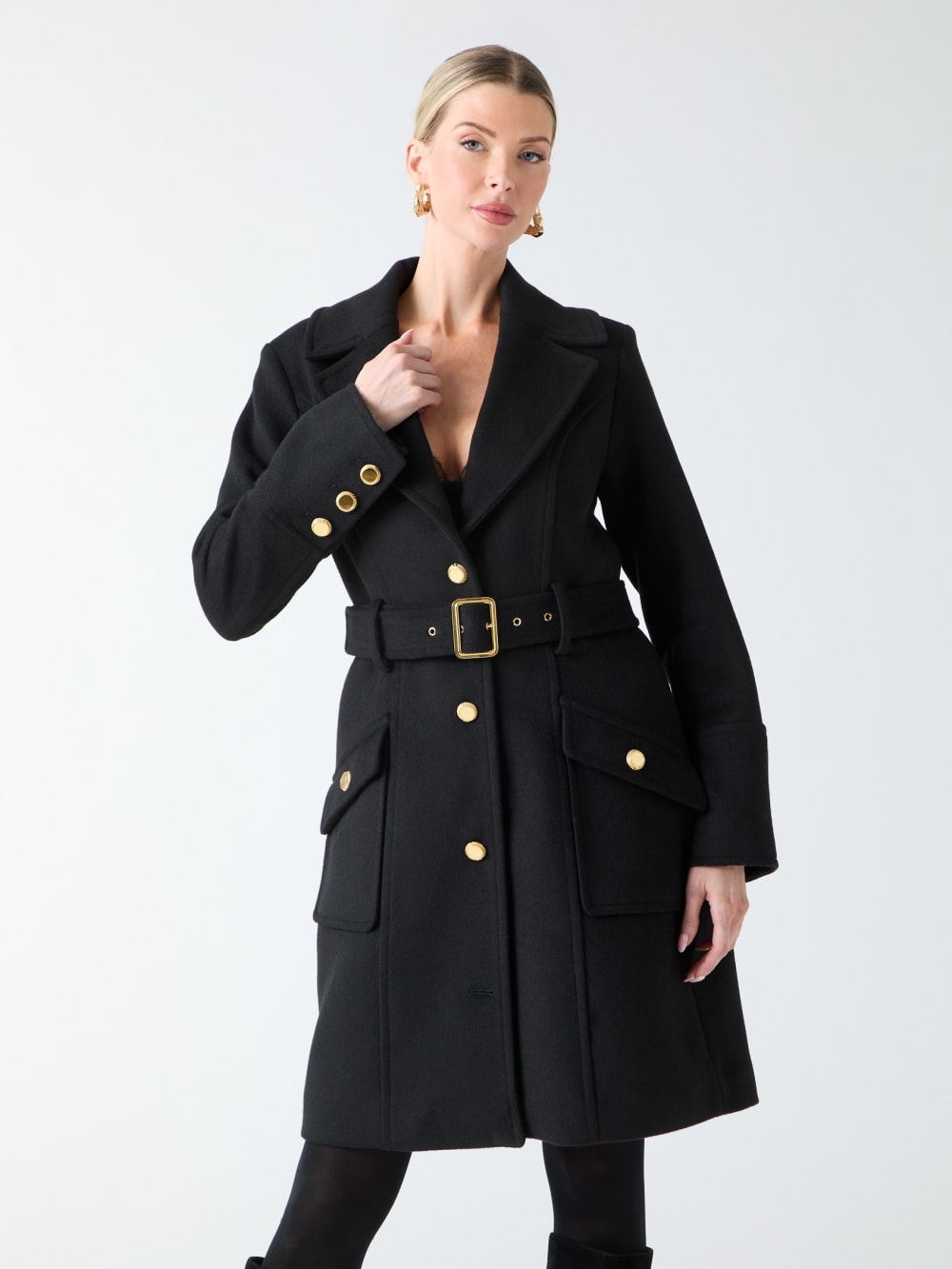New Wool-Blend Alice Coat - Guess