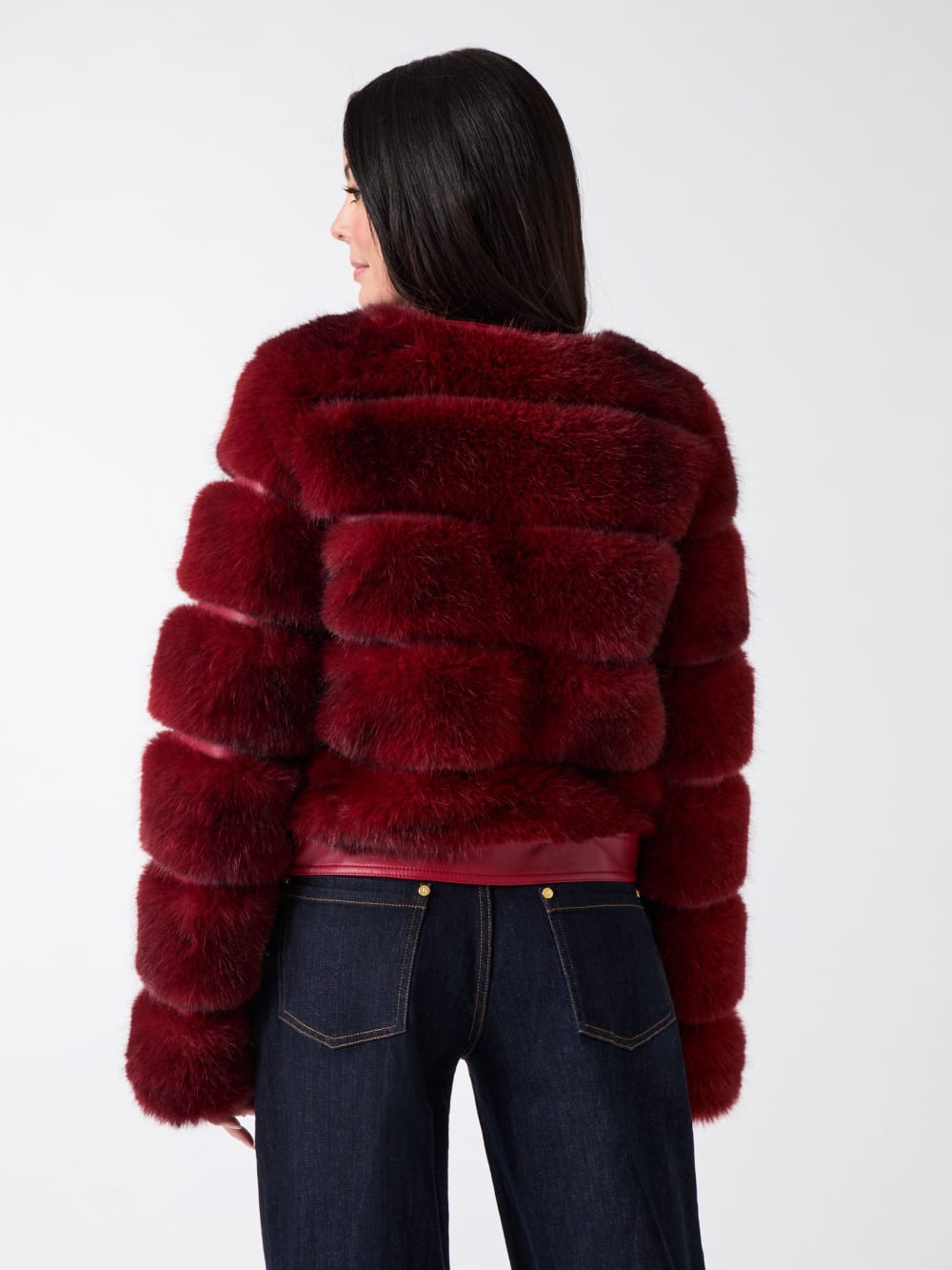 Arielle Cropped Faux-Fur Jacket - Guess