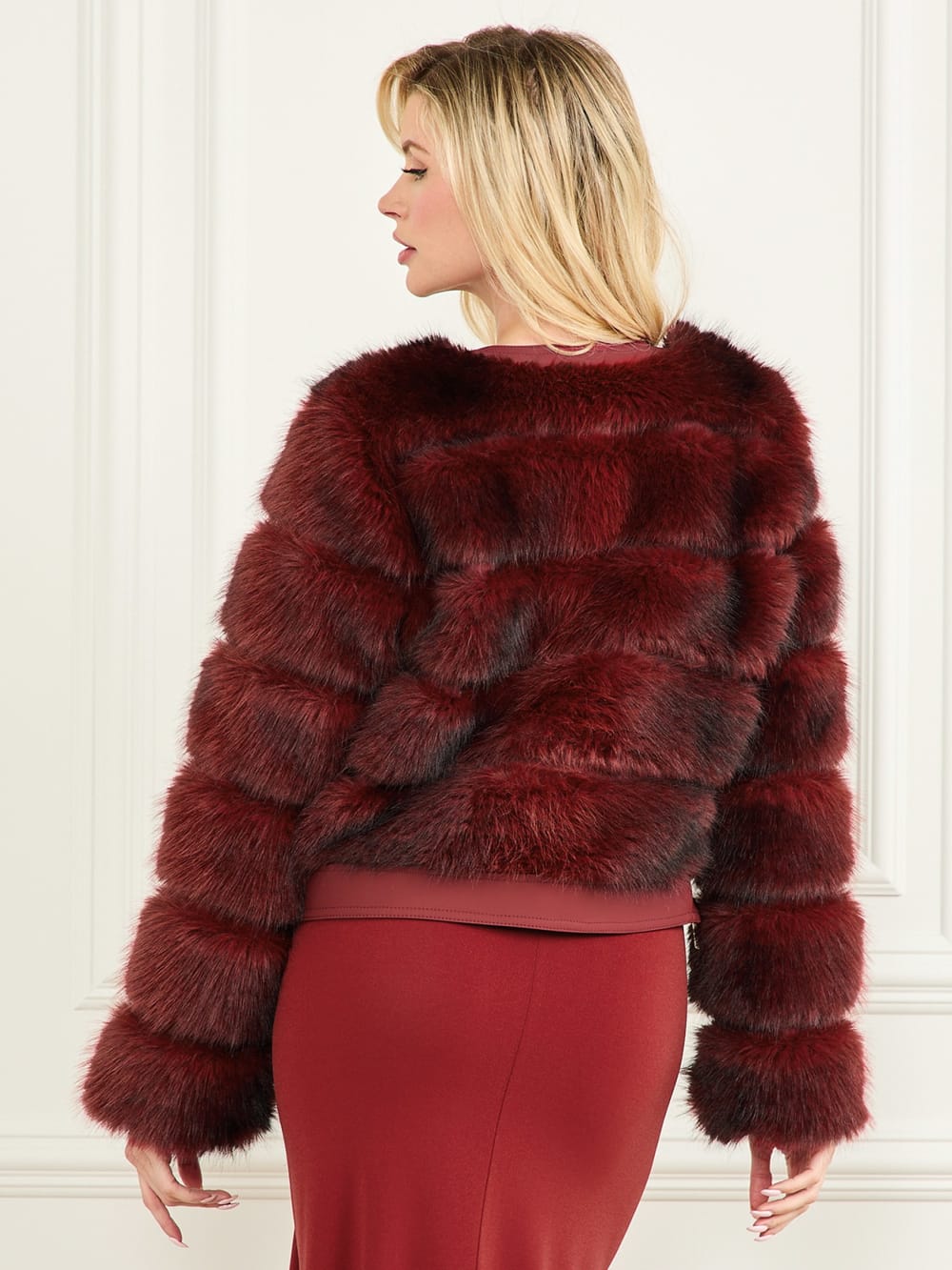 Arielle Cropped Faux-Fur Jacket - Guess