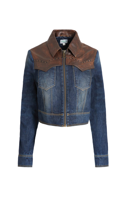 contrast denim jacket - Guess