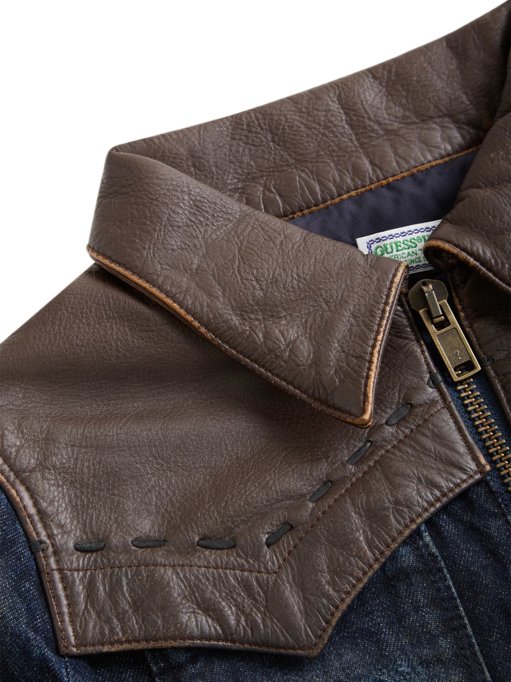 contrast denim jacket - Guess