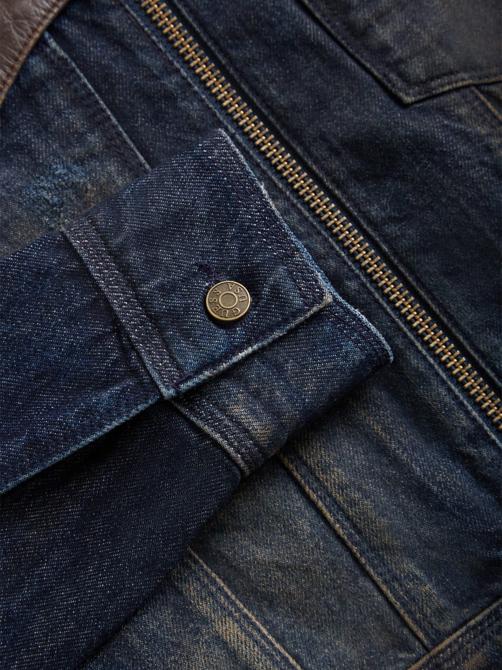 contrast denim jacket - Guess