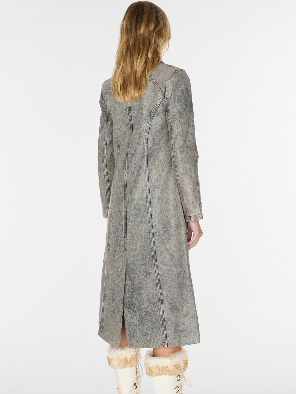 long denim coat - Guess