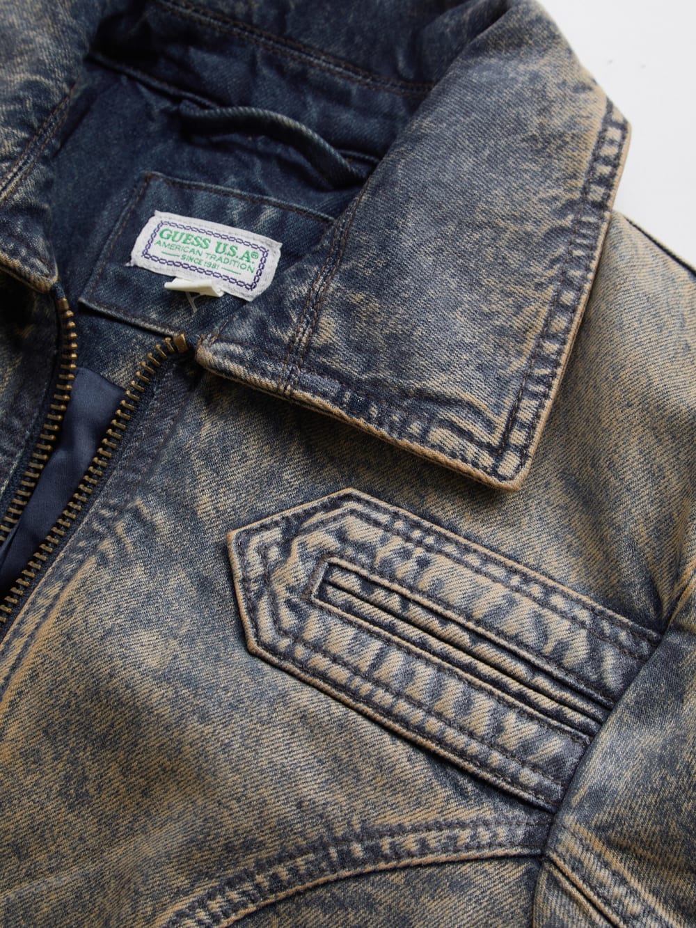 long denim coat - Guess
