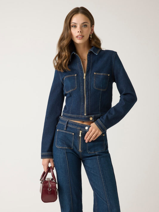 Cropped denim jacket - Guess