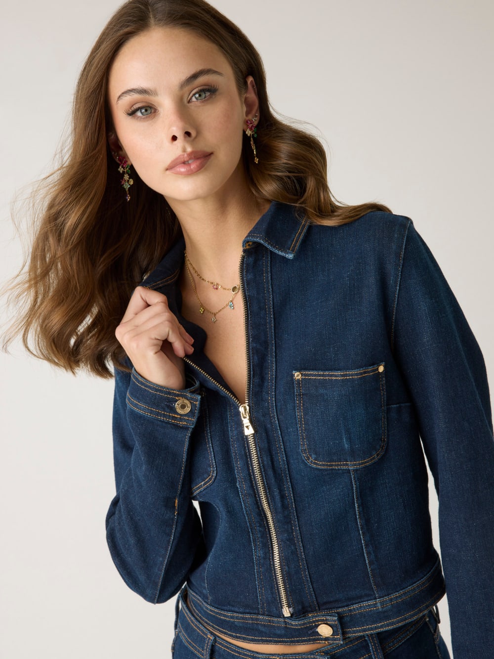Cropped denim jacket - Guess