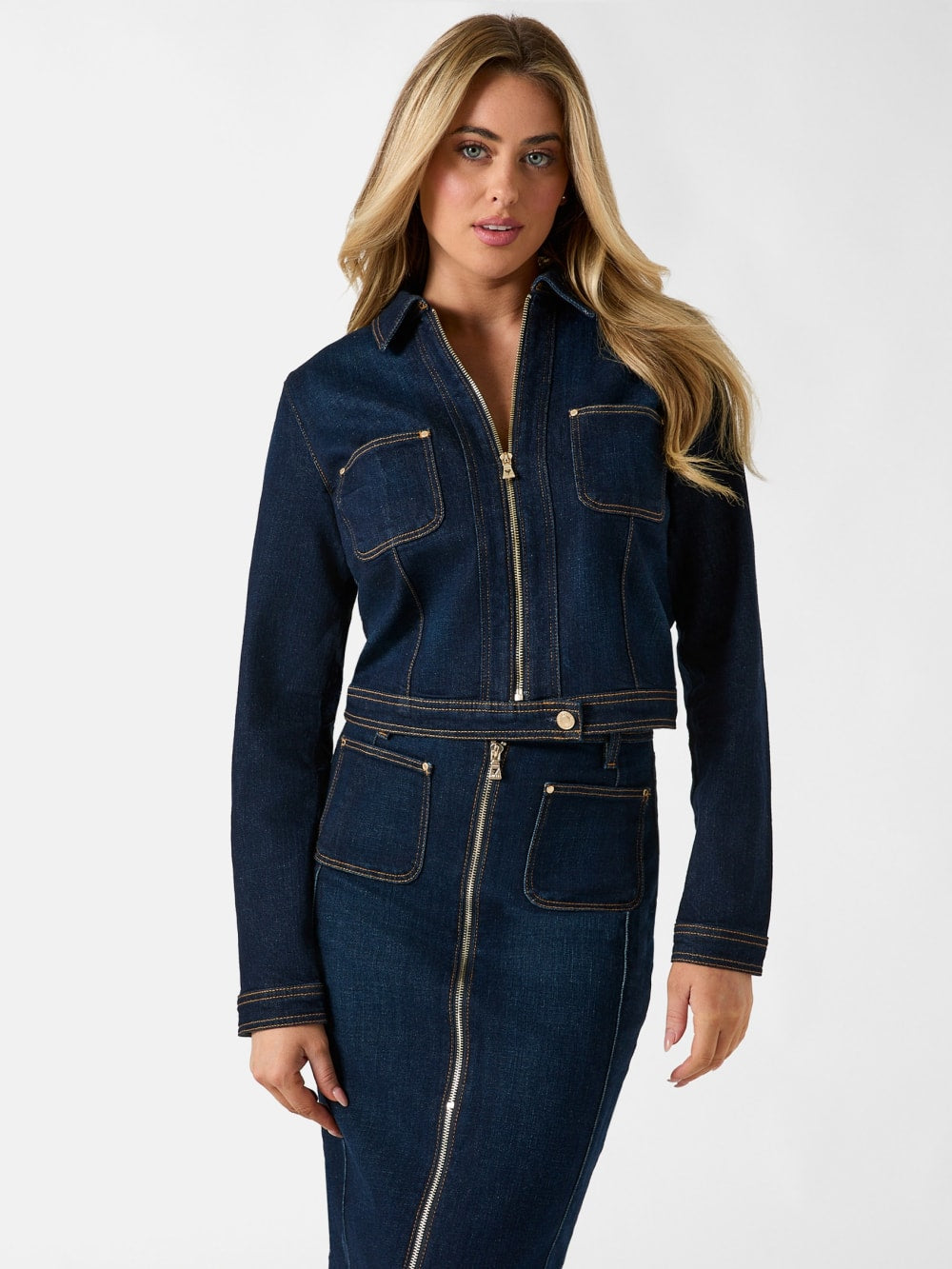 Cropped denim jacket - Guess