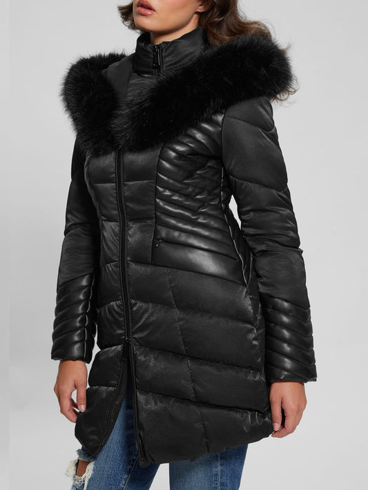 Oxana Hooded Puffer Coat - Guess