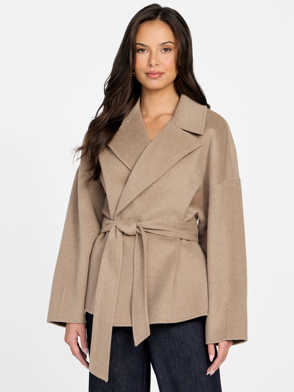 Ella Belted Short Coat - Guess
