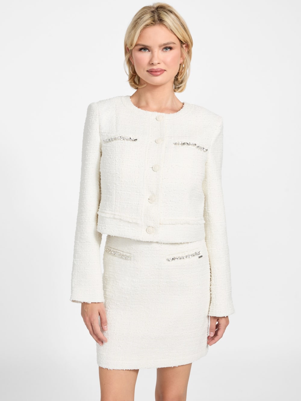 Eco Clotilde Tweed Jacket - Guess