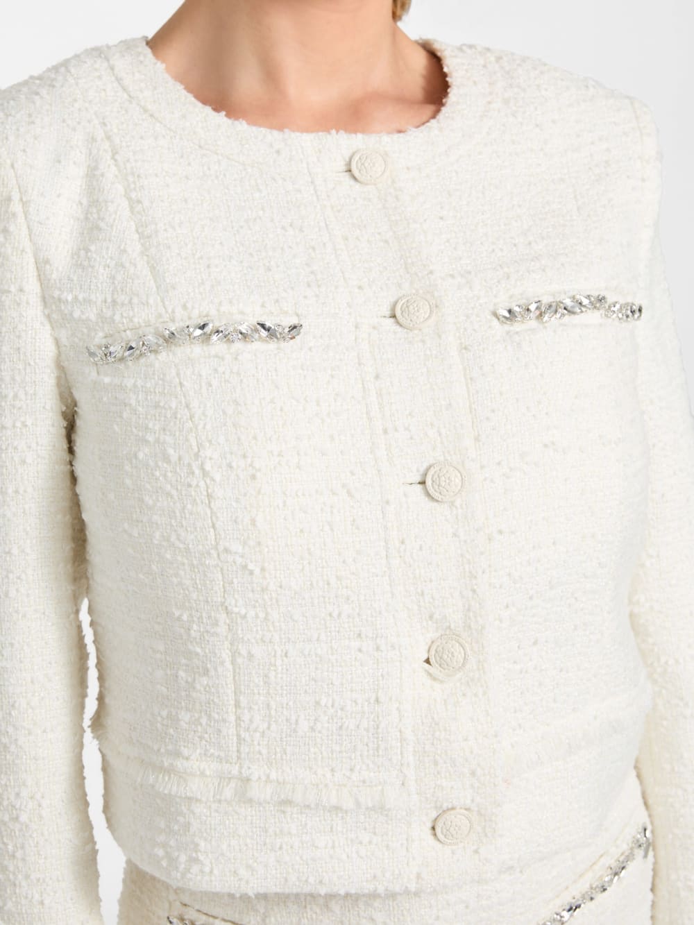 Eco Clotilde Tweed Jacket - Guess