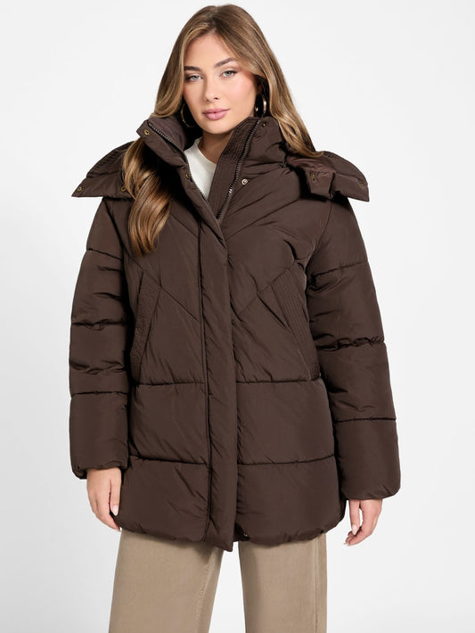 Eco Eleonor Hooded Puffer Jacket - Guess