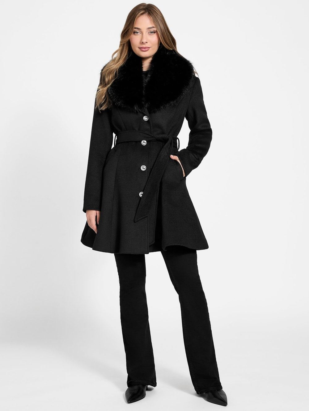 Eve Belted Coat - Guess
