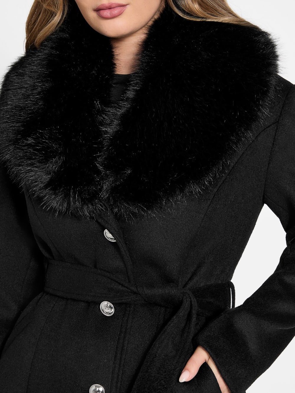 Eve Belted Coat - Guess