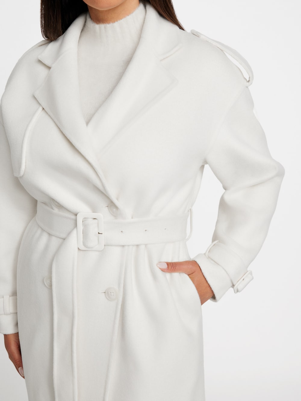 Ella Double-Breasted Coat - Guess