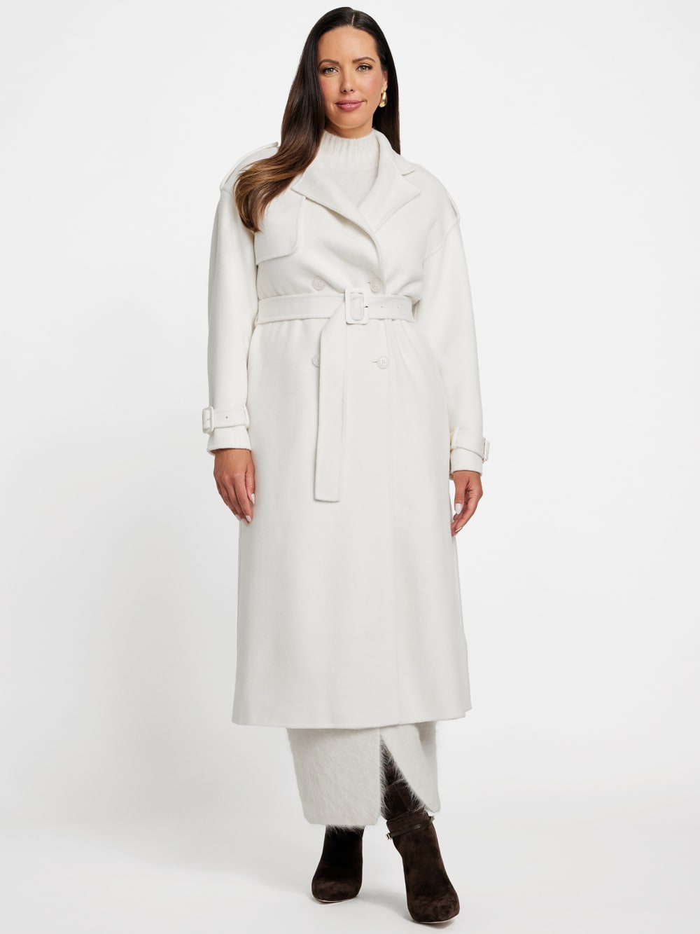 Ella Double-Breasted Coat - Guess