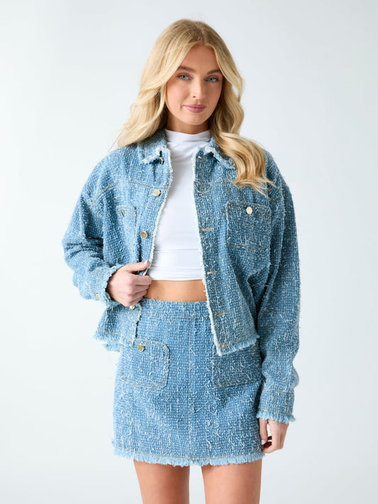 Denim tweed jacket - Guess