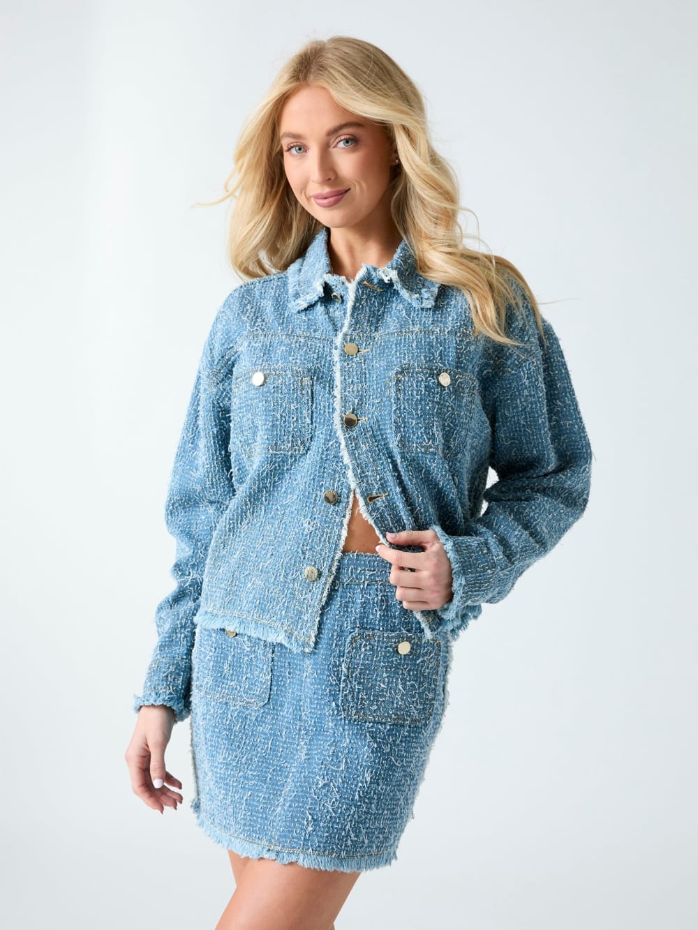 Denim tweed jacket - Guess