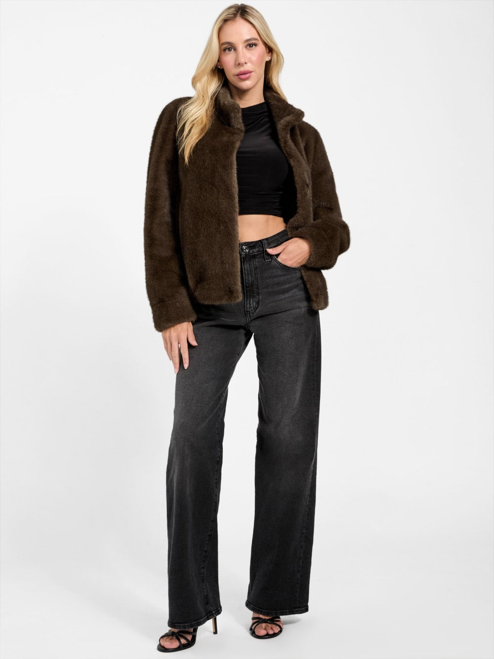 Luna Faux-Fur Jacket - Guess
