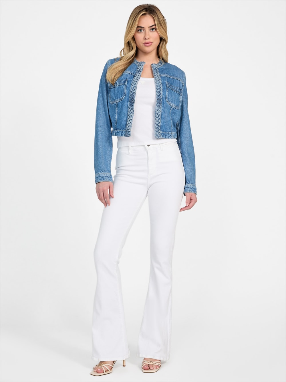 Eco Featherweight Juliana Braided Denim Jacket - Guess