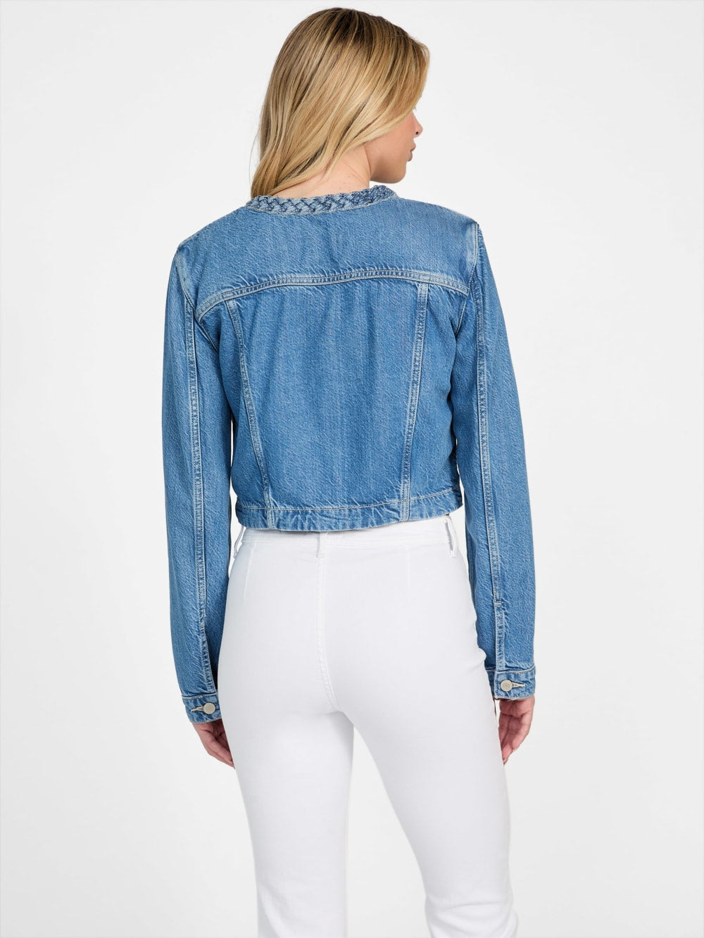 Eco Featherweight Juliana Braided Denim Jacket - Guess