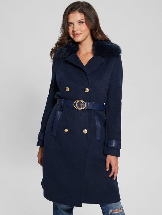 Eco Amelia Belted Coat - Guess