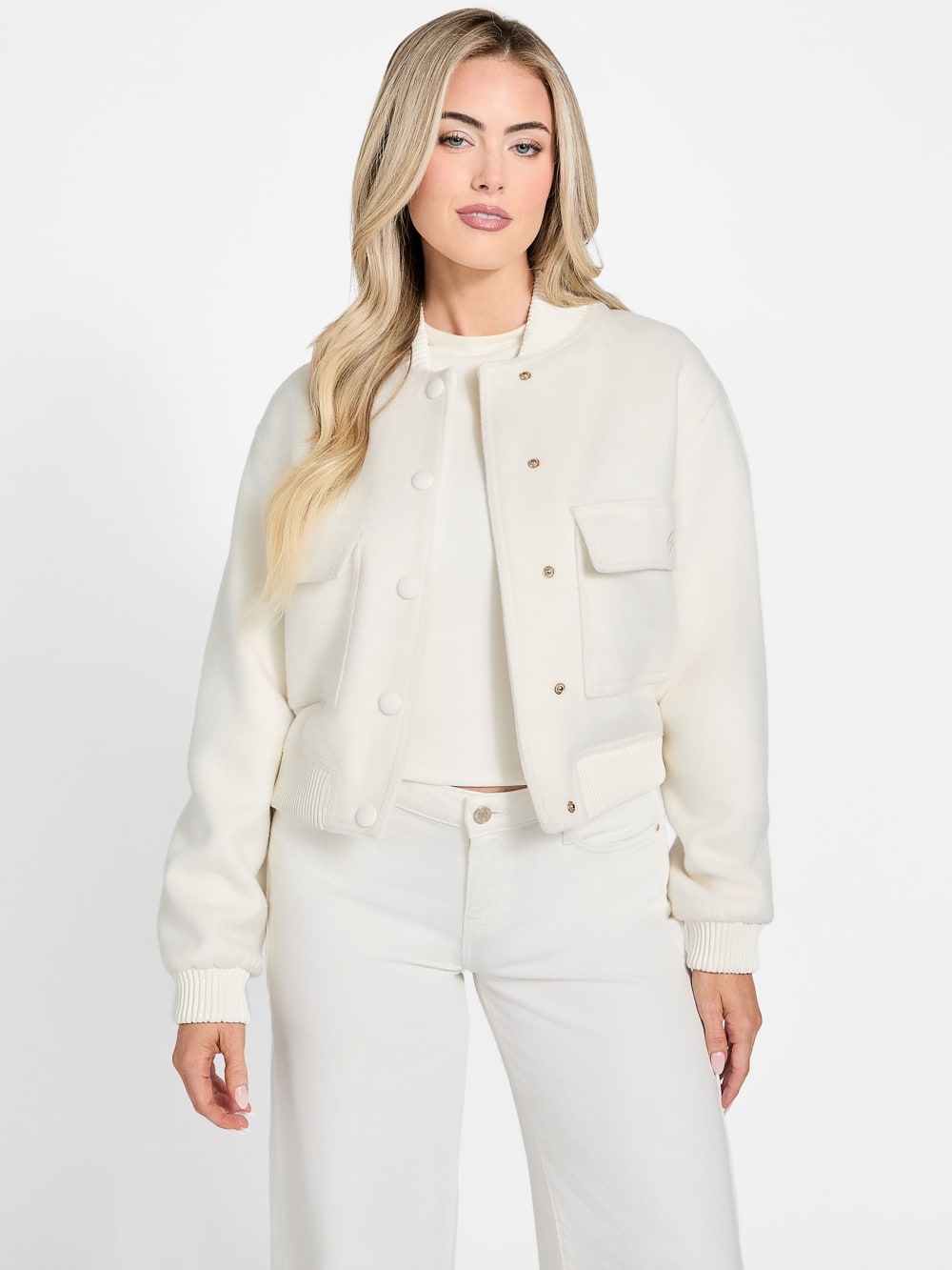 Eco Lorenza Wool-Blend Jacket - Guess