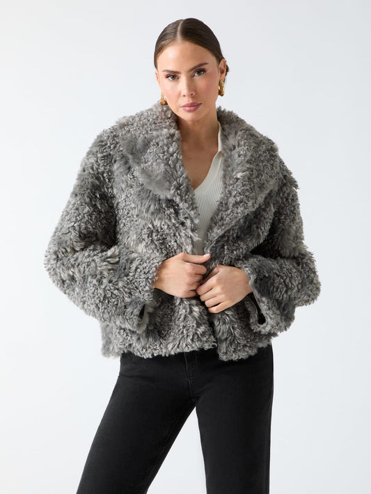 Margot Longline Faux-Fur Coat - Guess