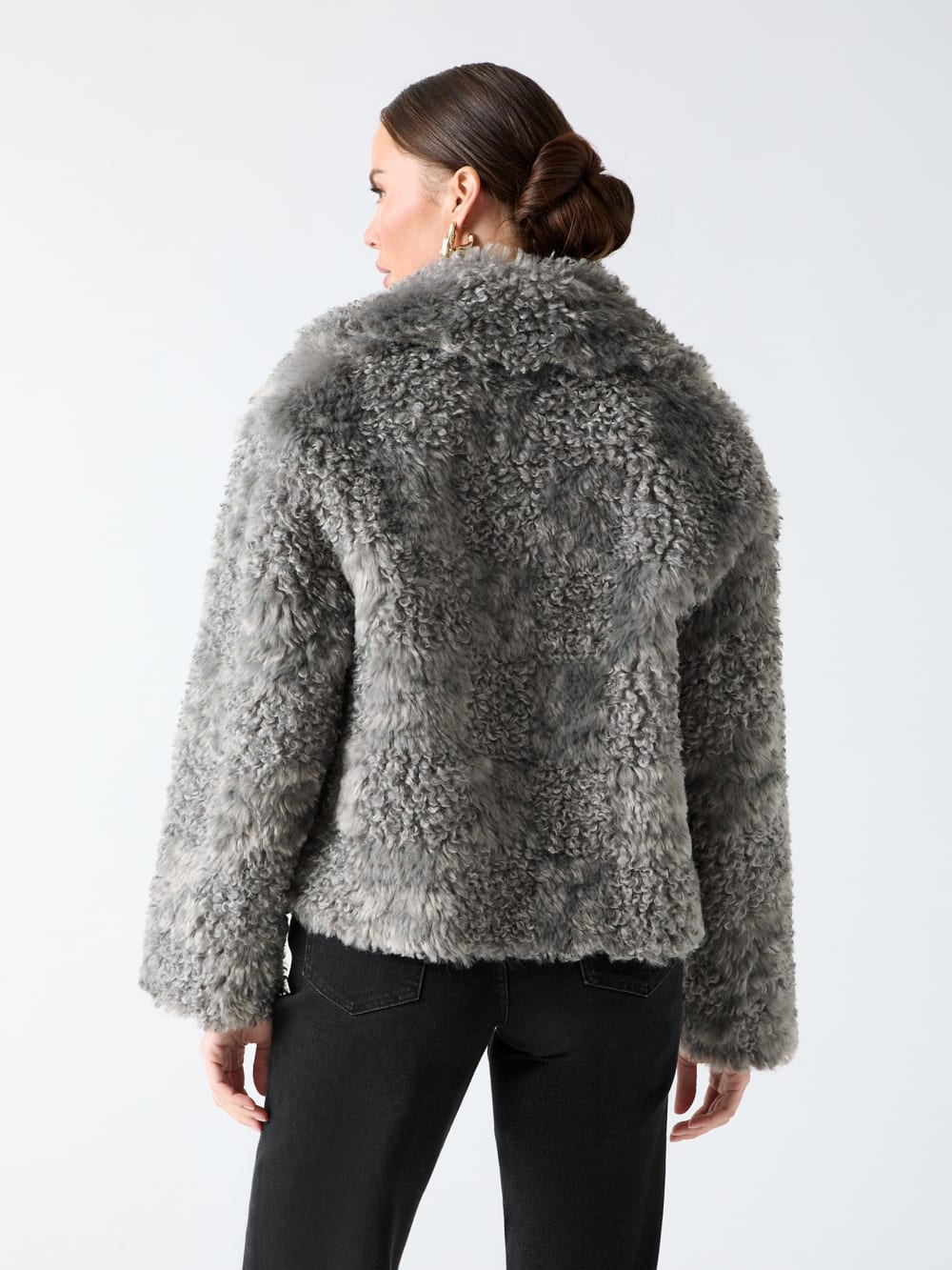 Margot Longline Faux-Fur Coat - Guess