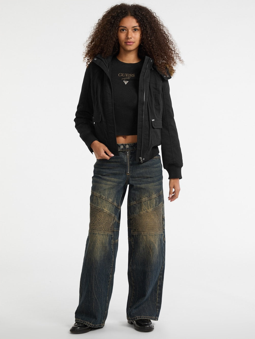 GUESS Originals Eco Faux-Fur Hooded Parka - Guess