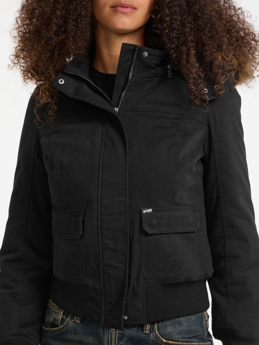 GUESS Originals Eco Faux-Fur Hooded Parka - Guess