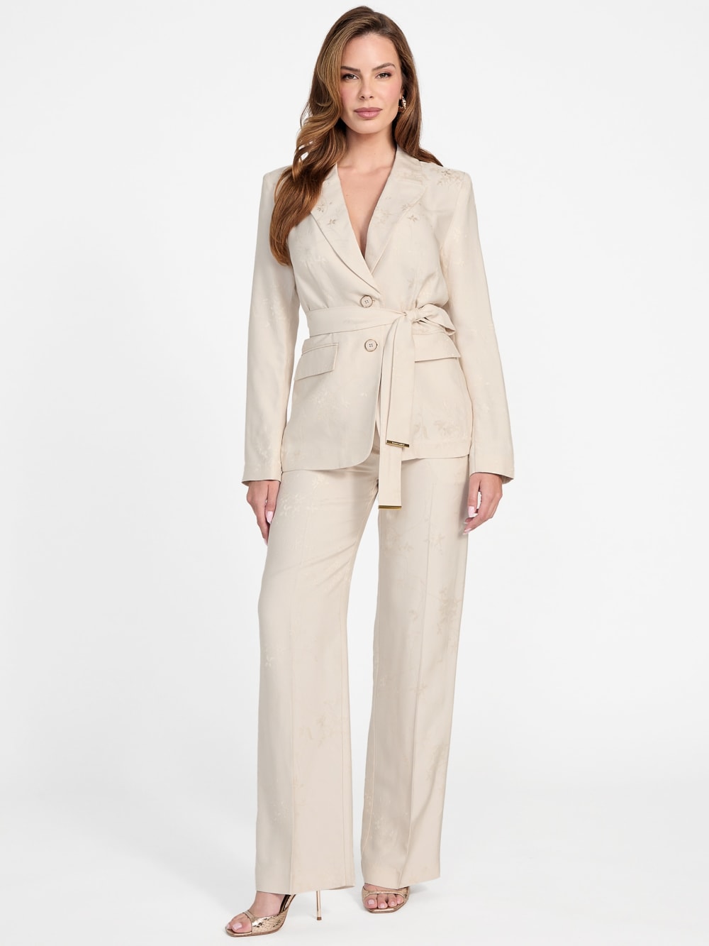 Whitney Floral Belted Blazer - Guess