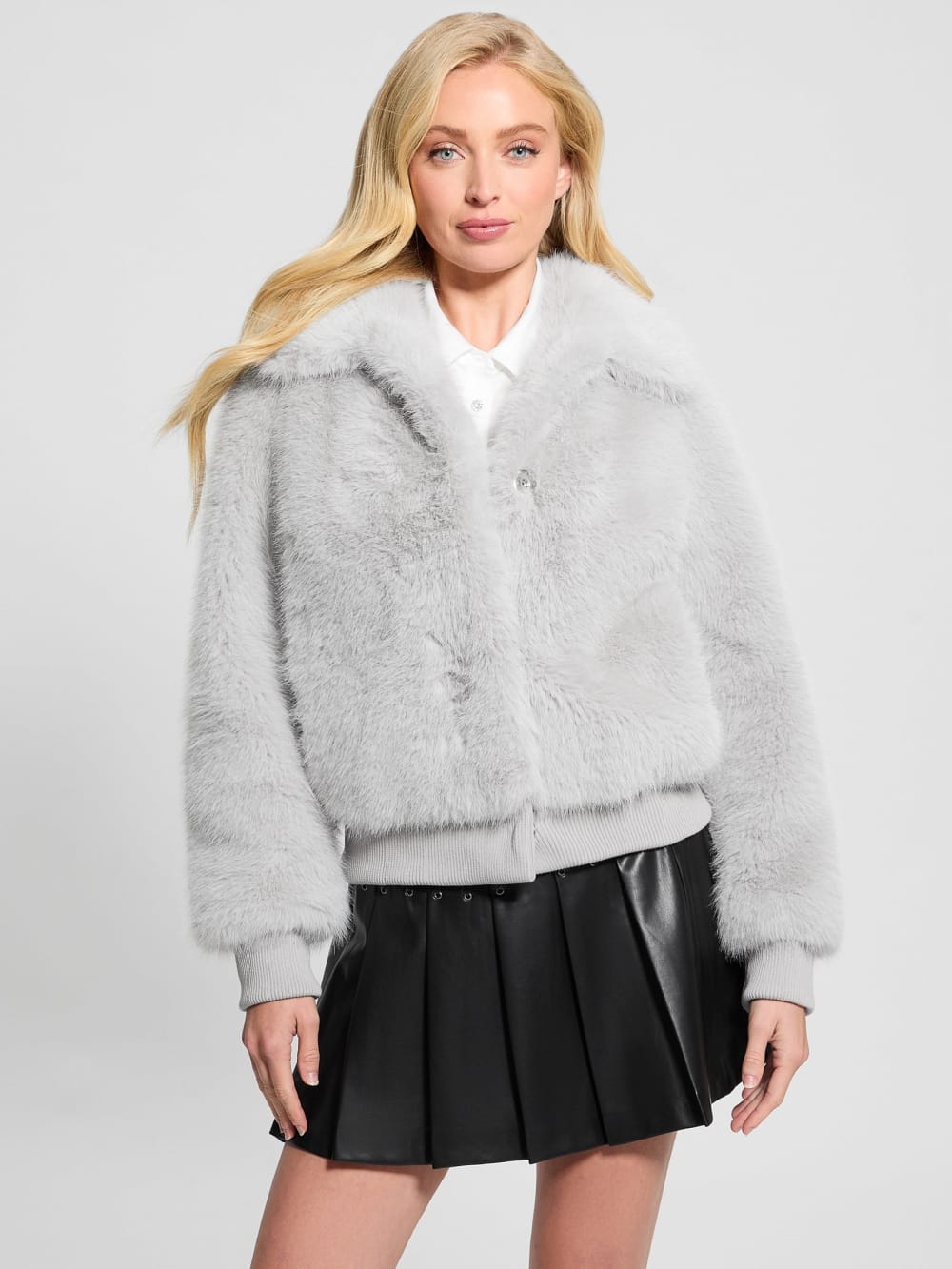 Soave Faux-Fur Flight Jacket - Guess