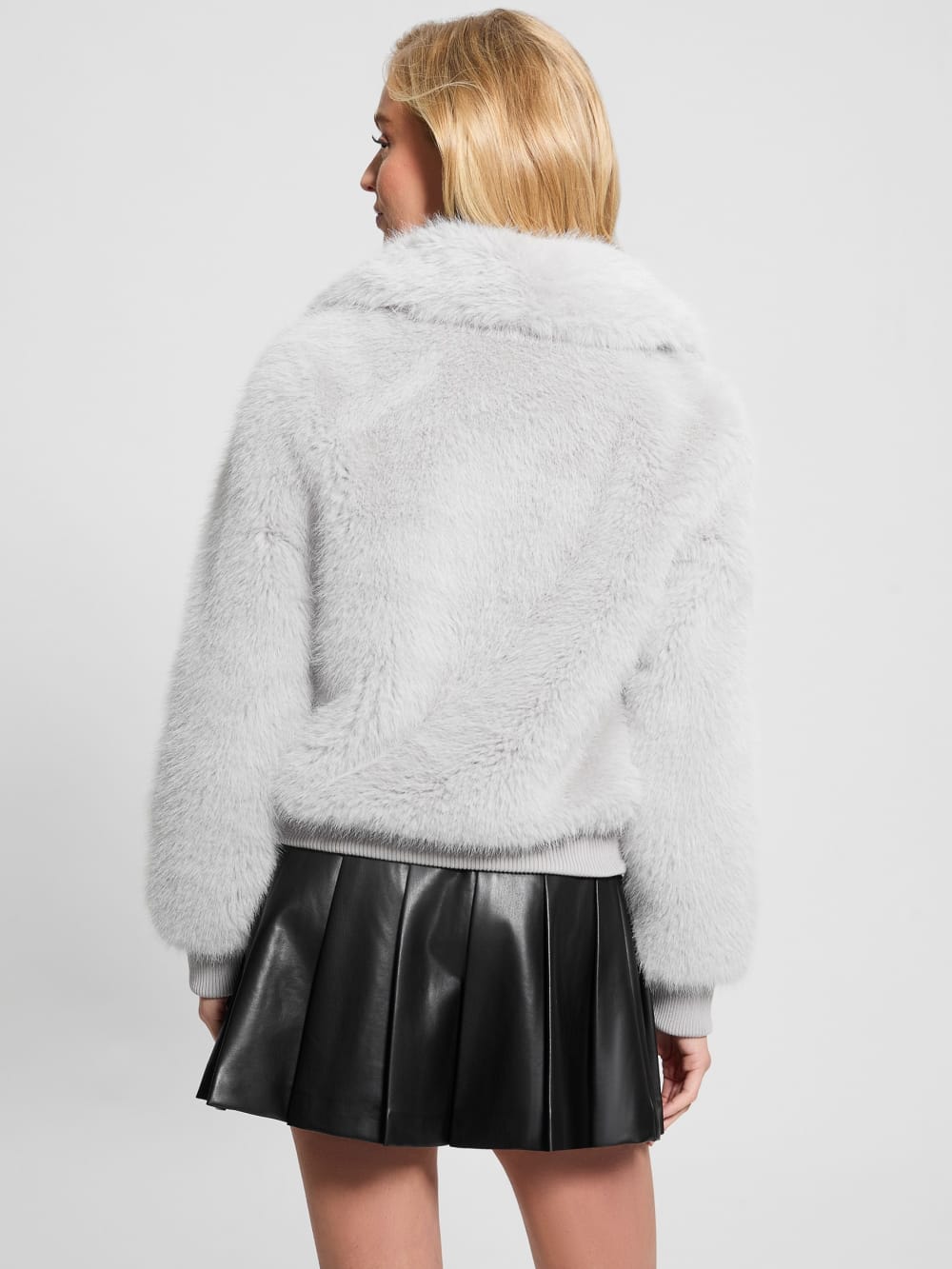 Soave Faux-Fur Flight Jacket - Guess