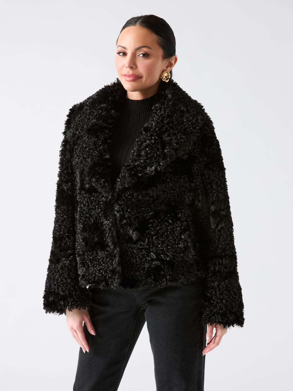 Margot Longline Faux-Fur Coat - Guess