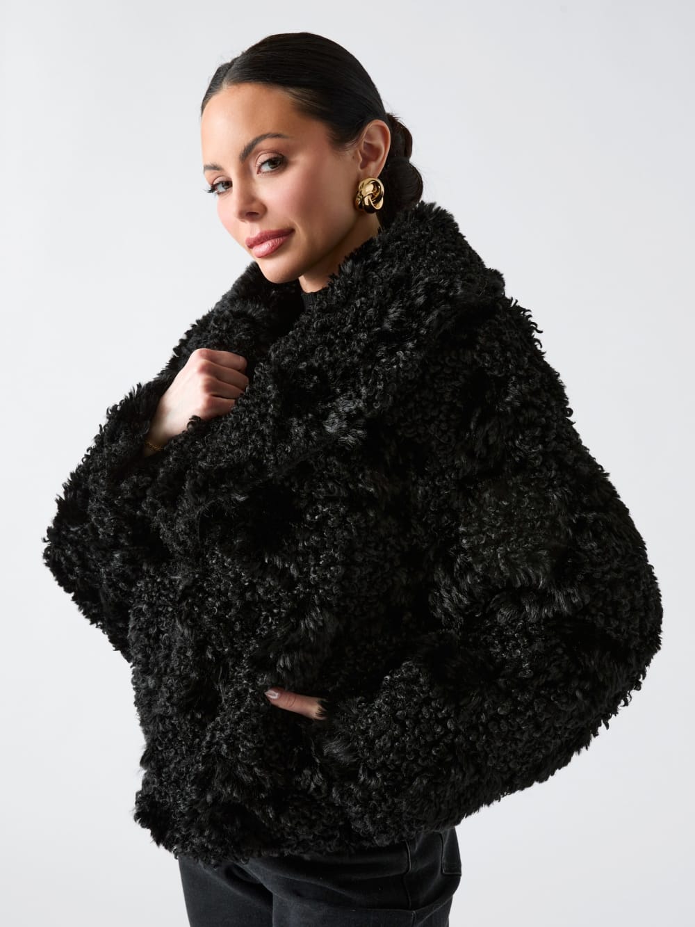 Margot Longline Faux-Fur Coat - Guess