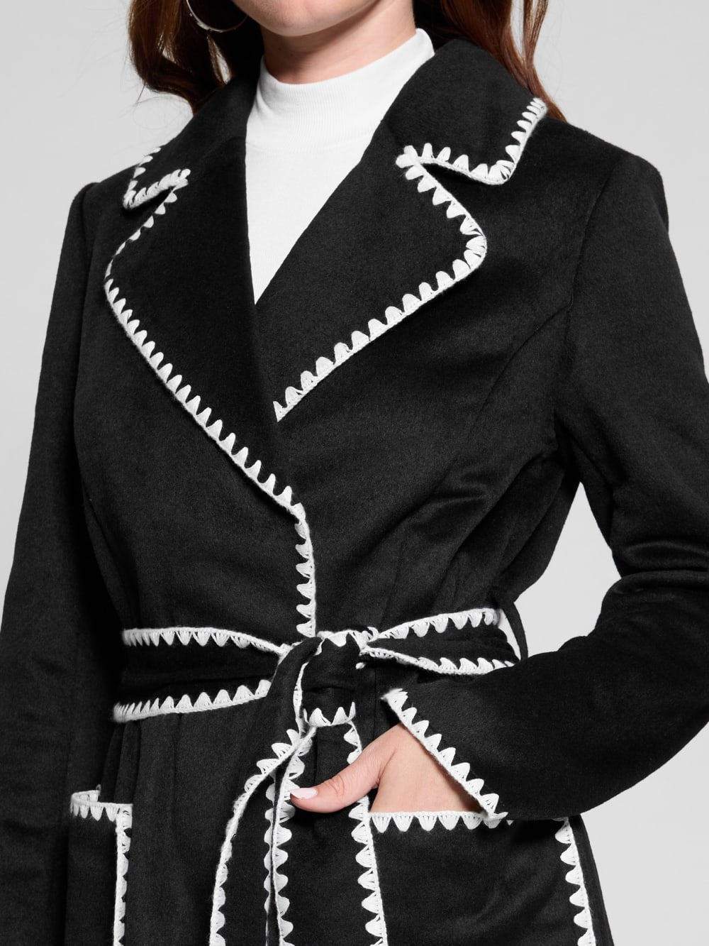 Eco Victoire Wool-Blend Coat - Guess