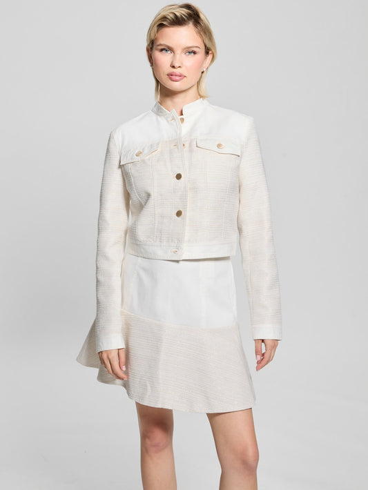 Elsie Tweed and Denim Jacket - Guess