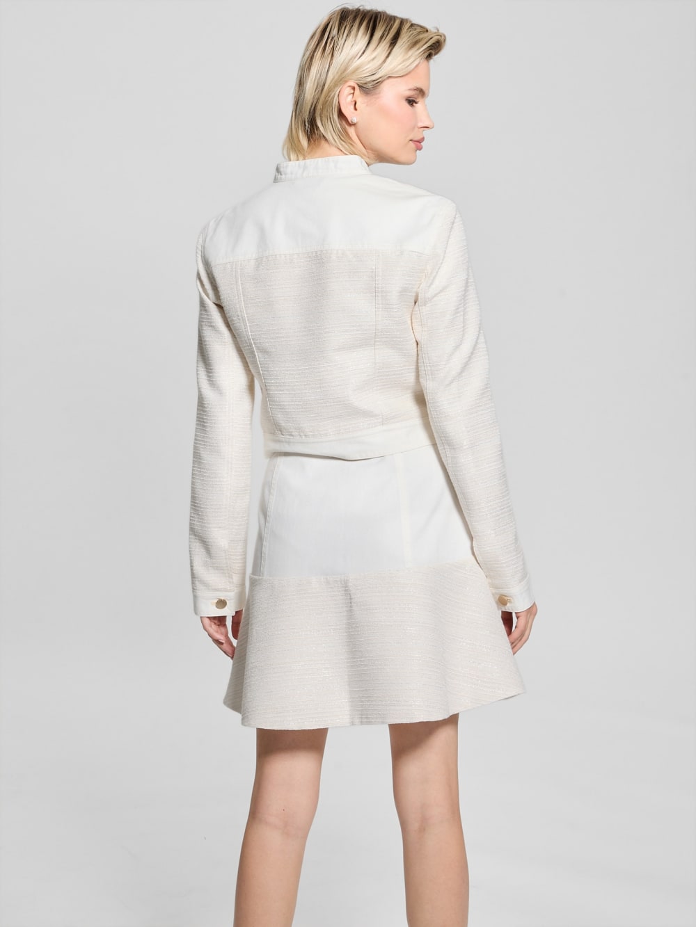 Elsie Tweed and Denim Jacket - Guess