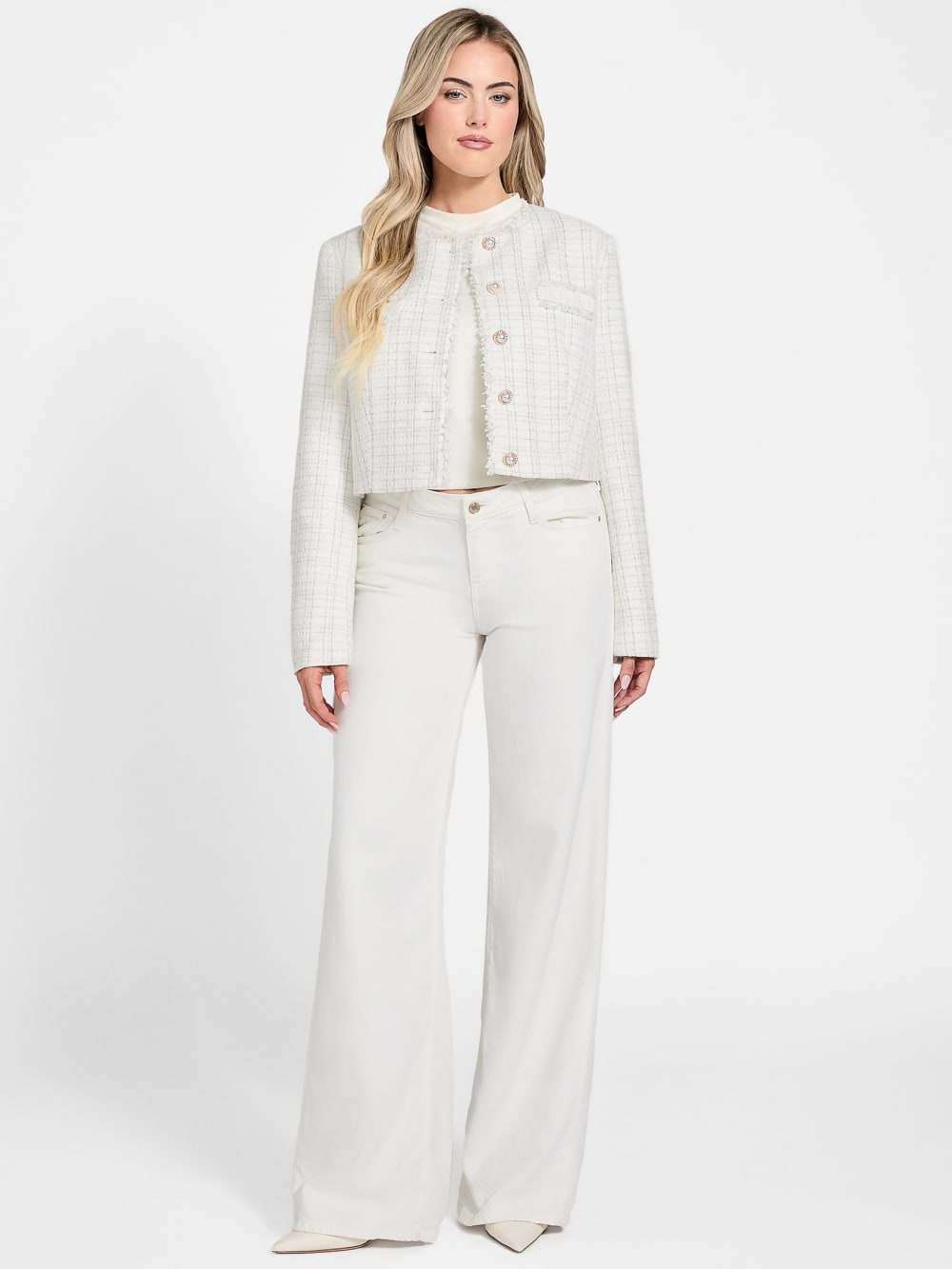 Eco Sandra Tweed Jacket - Guess