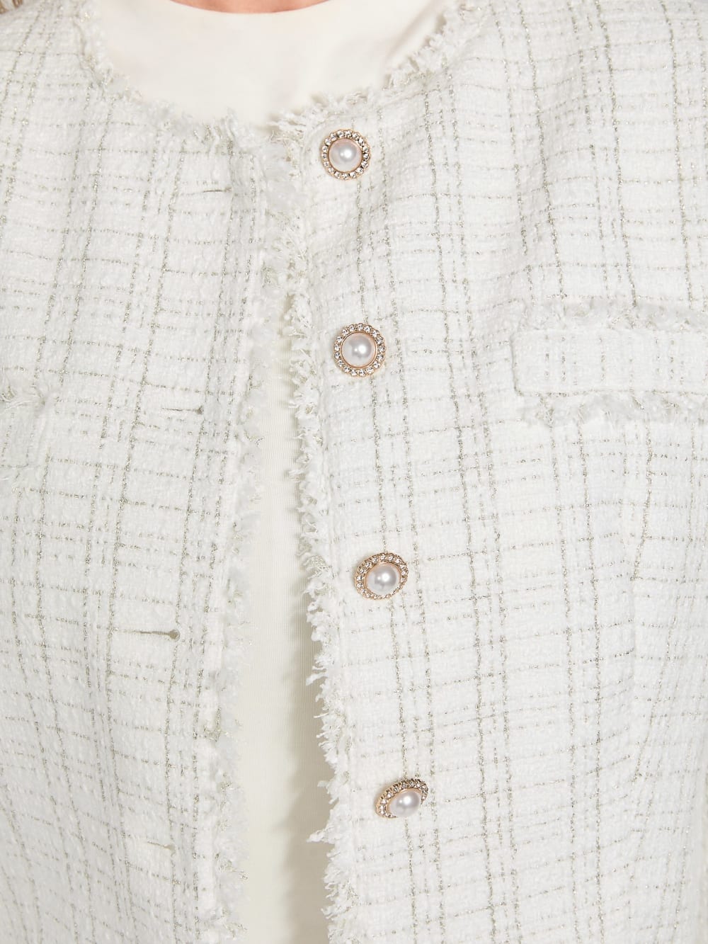 Eco Sandra Tweed Jacket - Guess