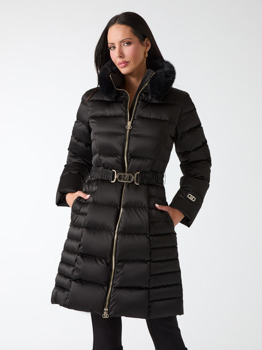 Eco Jastin Quilted Down Midi Jacket - Guess
