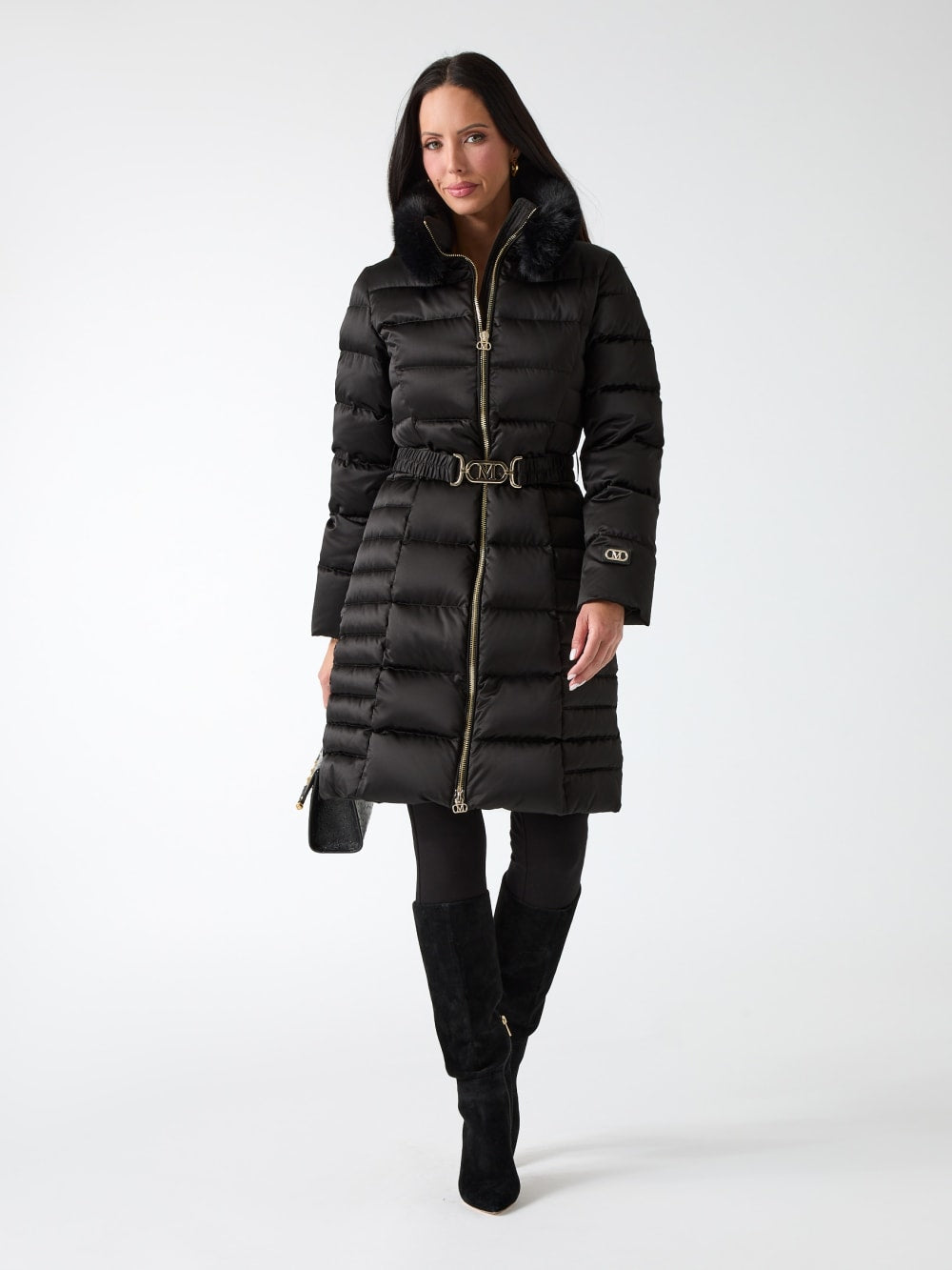Eco Jastin Quilted Down Midi Jacket - Guess